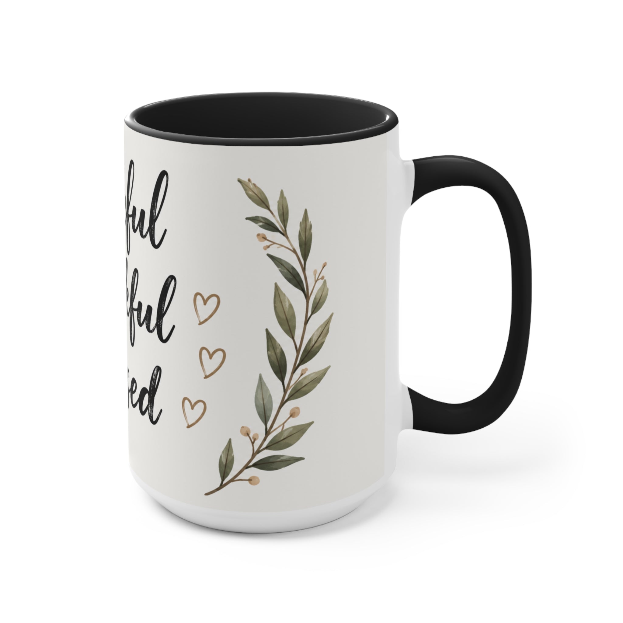 Find Your Own Path Accent Mug — Inspirational Mountain Landscape Coffee Cup
