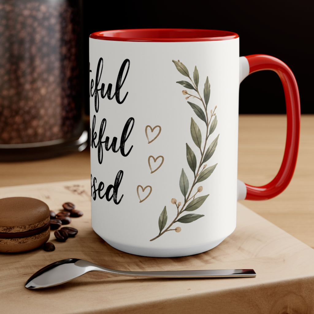 Find Your Own Path Accent Mug — Inspirational Mountain Landscape Coffee Cup